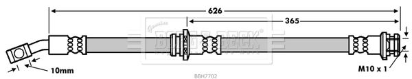 BORG & BECK Pidurivoolik BBH7702